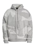 Who Decides War Atom Patchwork Cotton Hoodie