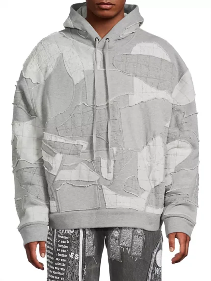 Who Decides War Atom Patchwork Cotton Hoodie